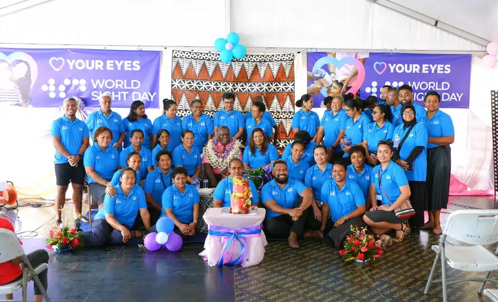 The Pacific Eye Institute team at their World Sight Day celebrations.