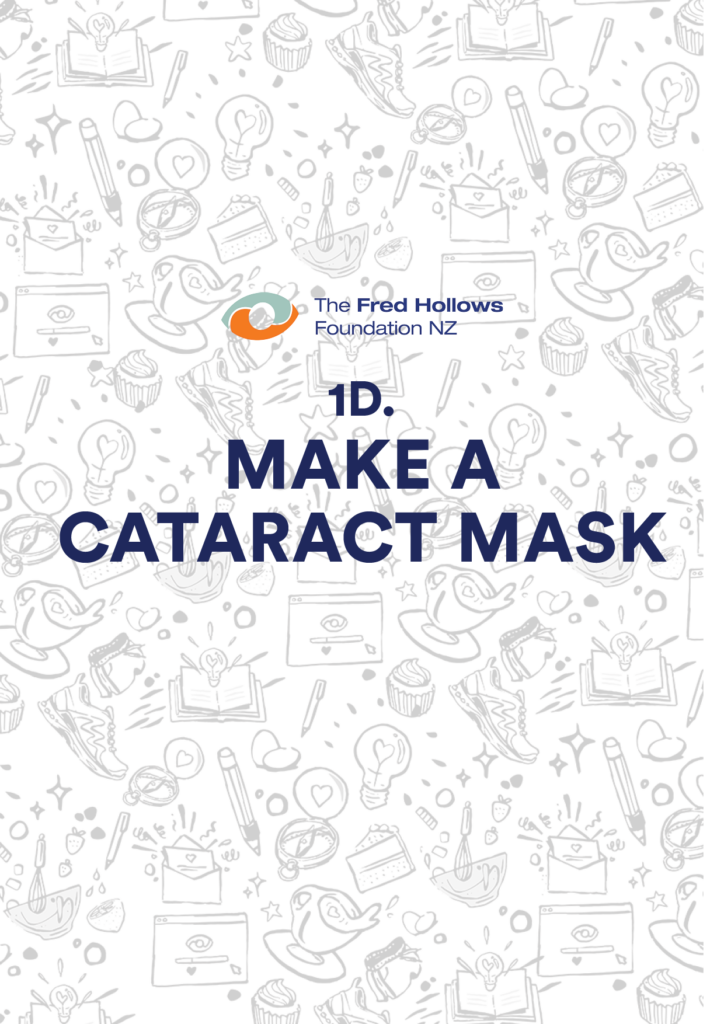 Make a cataract mask