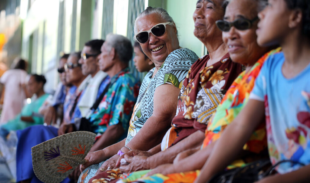 Patients waiting at clinic