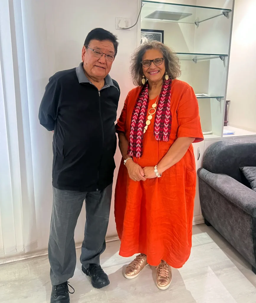 Dr Sanduk Ruit and Dr Audrey Aumua