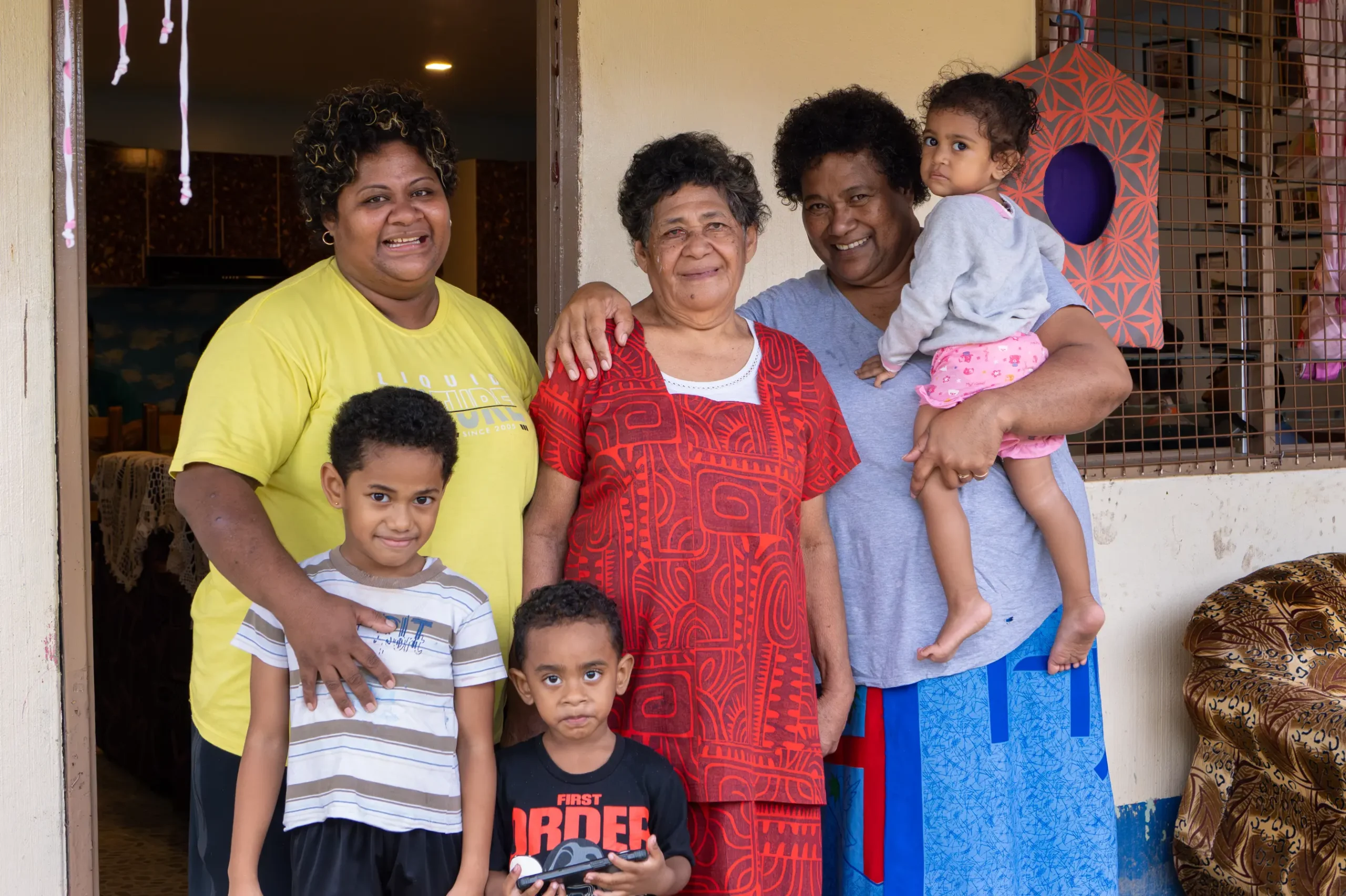 Varsila with her family